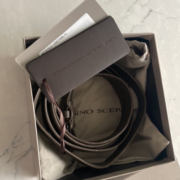 Ermanno Scervino leather belt size 105 made in Italy - Picture 9 of 10
